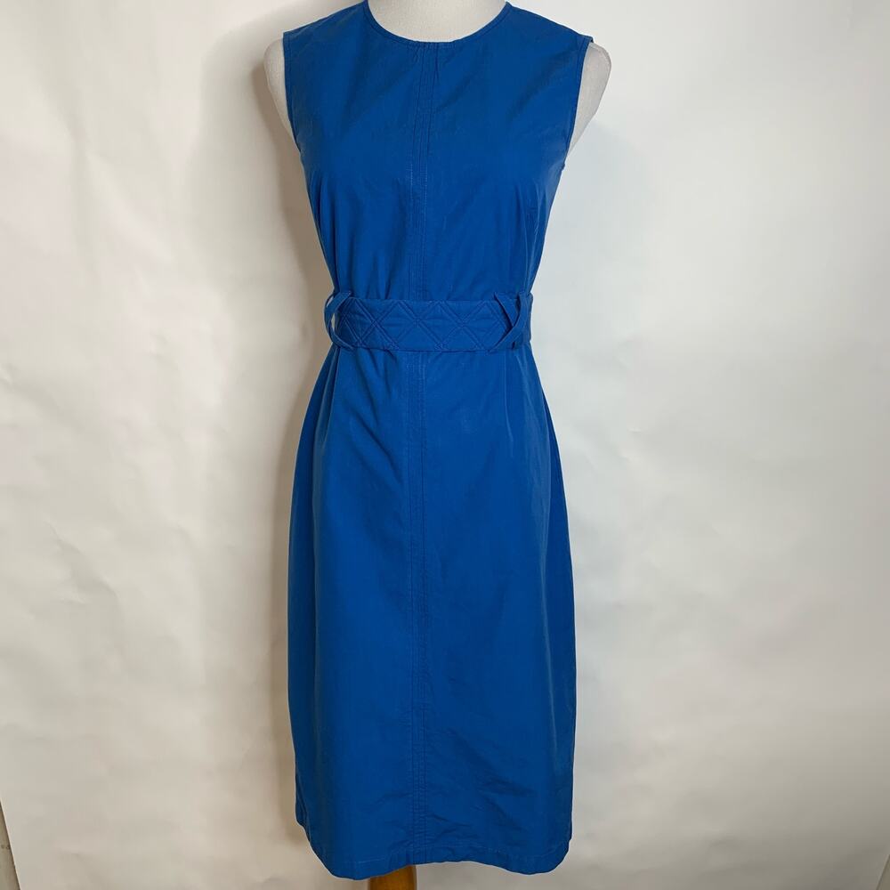 Trademark Cotton Sheath Dress Belted Sz 0